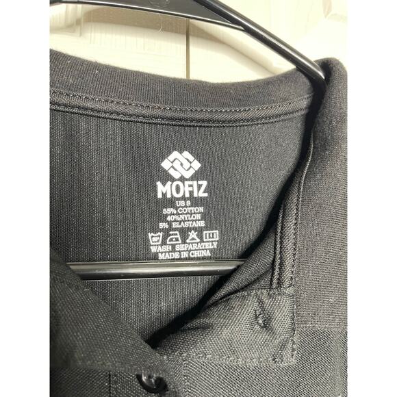 Mofiz Womens Black Long sleeve Polo Athletic Top Size Small - Picture 3 of 5